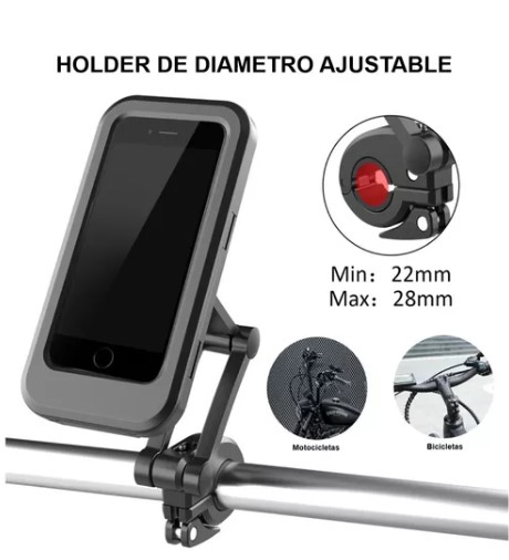 Miniatura 8 de Combo Bt-12 + Holder Moto Para Tubo